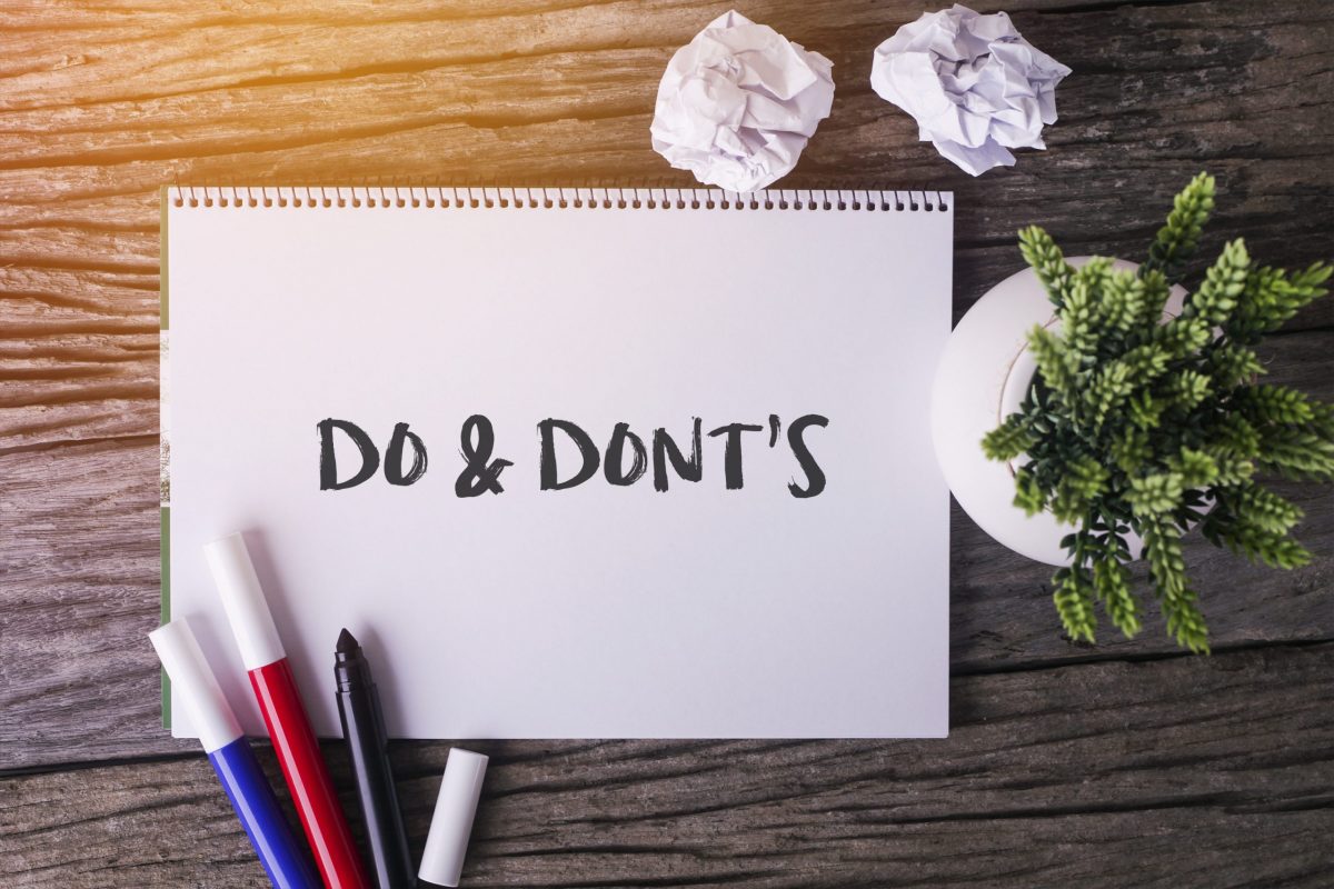 Nonprofit Do's and Dont's